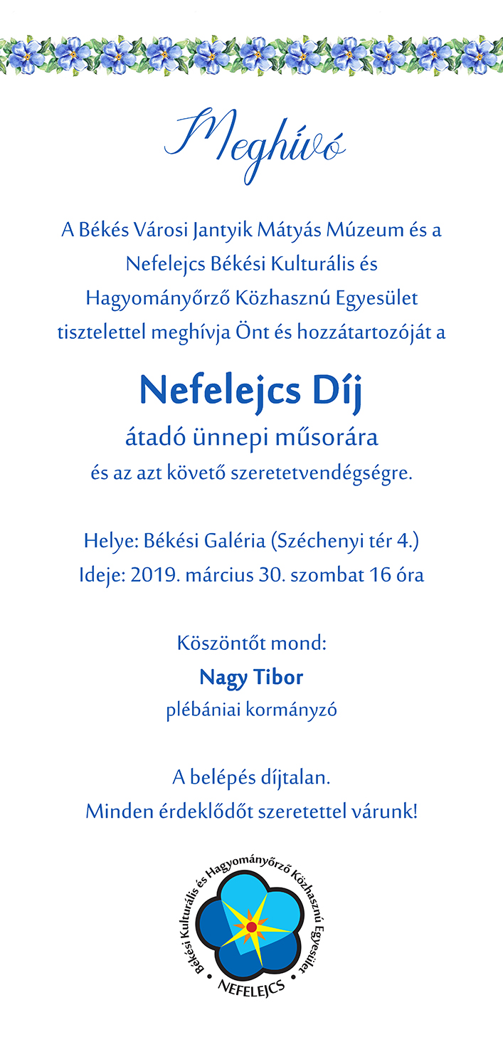 20190330 nefelejcs dijatado meghivo